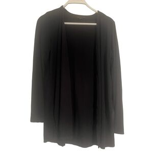 J.Jill Black Open Front Cardigan small